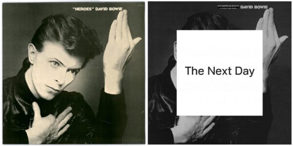 Two albums displayed side by side from David Bowie.
