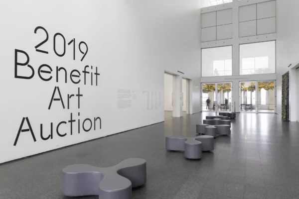 Installation view, Benefit Art Auction 2019, MCA Chicago. November 9–16, 2019