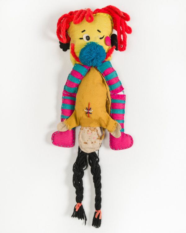 An amalgamation of various plush toys sewed together.