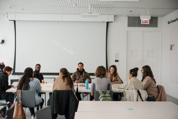A group of teachers takes part in a workshop
