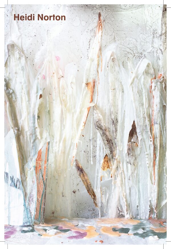 Purple text at the top of an image of abstract brushstrokes reads Heidi Norton