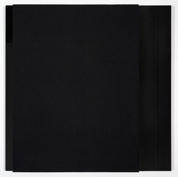 A black square overlaps a black rectangle against a white background