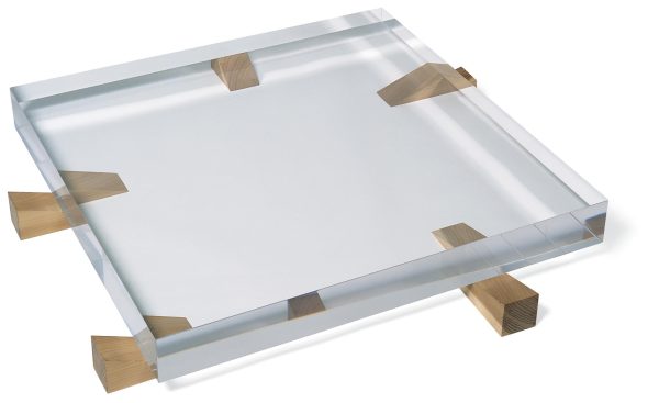 Five wedges underneath a translucent square