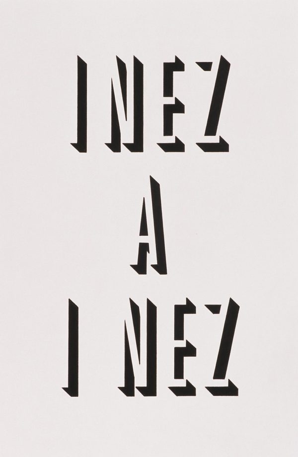 Shadowblock font reading Inez a I Nez