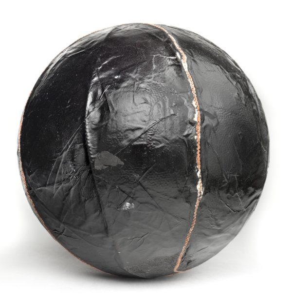 A black basketball