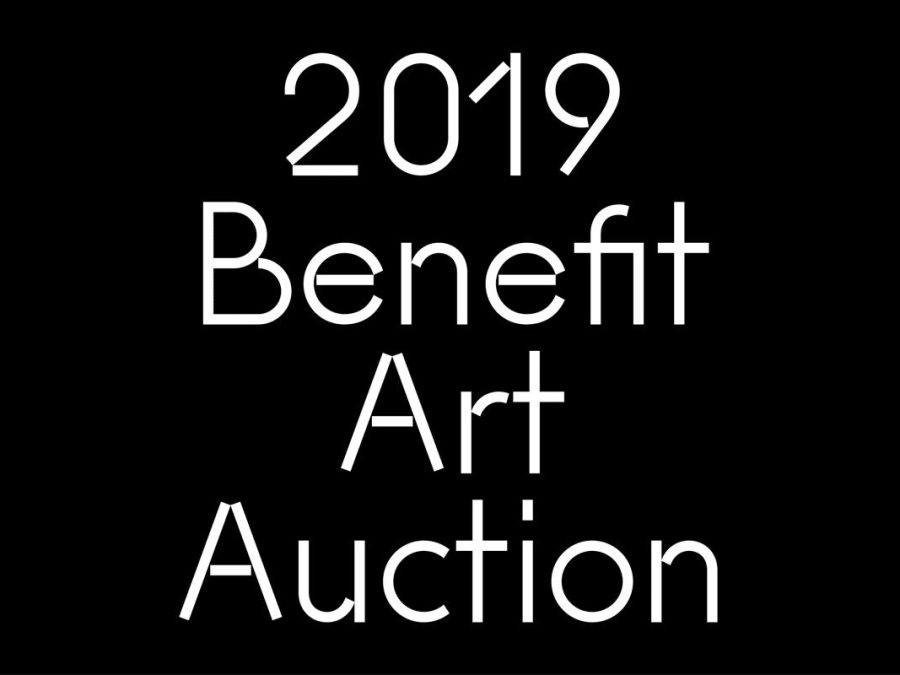 White text on black background reading 2019 Benefit Art Auction